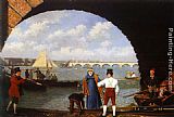 Jacques-laurent Agasse Canvas Paintings - Landing at Westminster Bridge